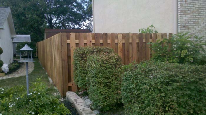 Cedar Shadowbox Fence